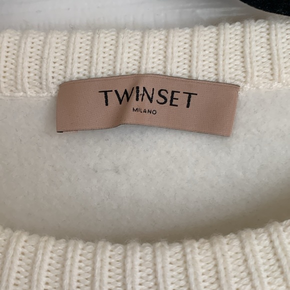 Twinset Contrast Stitch Knit/Fleece Top - Picture 9 of 12